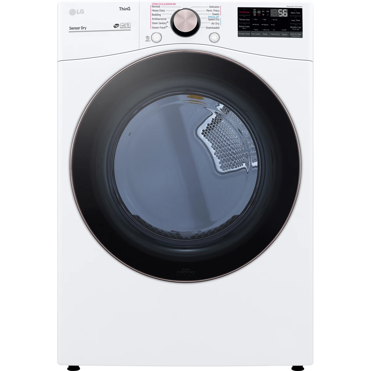 LG Side-by-Side on Pedestals Front Load Washer and Gas Dryer Set in White – Model WM3400CW - Image 5