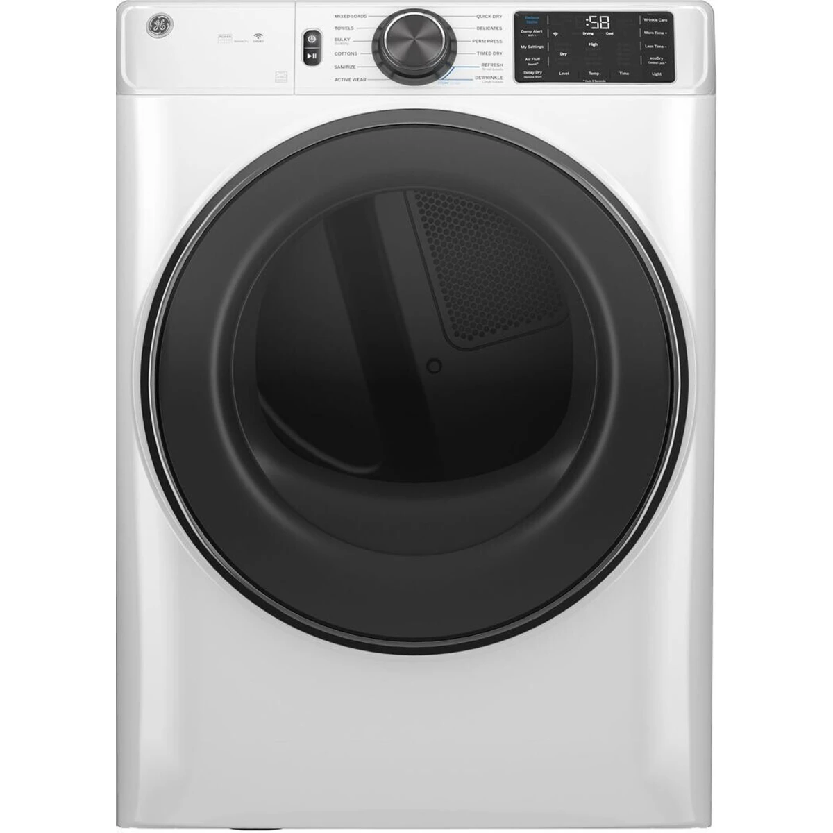 GE Side-by-Side Front Load Washer and Electric Dryer Set in White – 5.0 cu. ft., Steam, Smart WiFi, Energy Star - Image 3